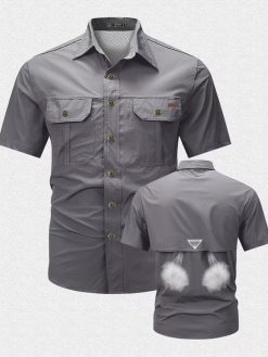 Men’s Quick-Dry Short-Sleeve Work Shirt