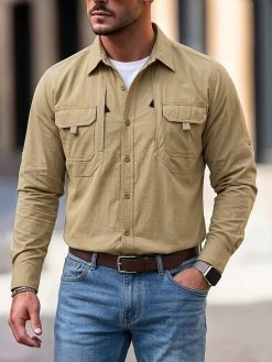 Men’s Long-Sleeve Utility Work Shirt