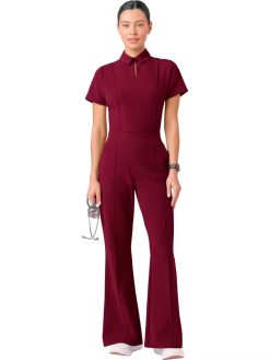 Women’s Short-Sleeve Scrub Jumpsuit