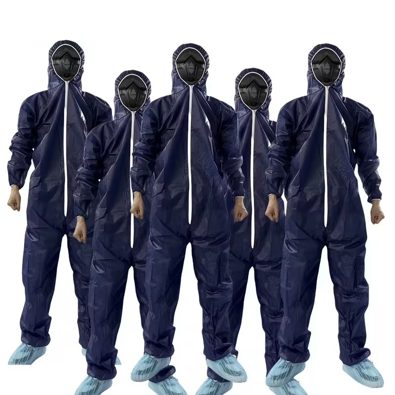 5-Pack Disposable Hooded Coveralls